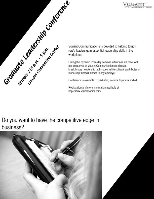 My first attempt at Adobe In Design.